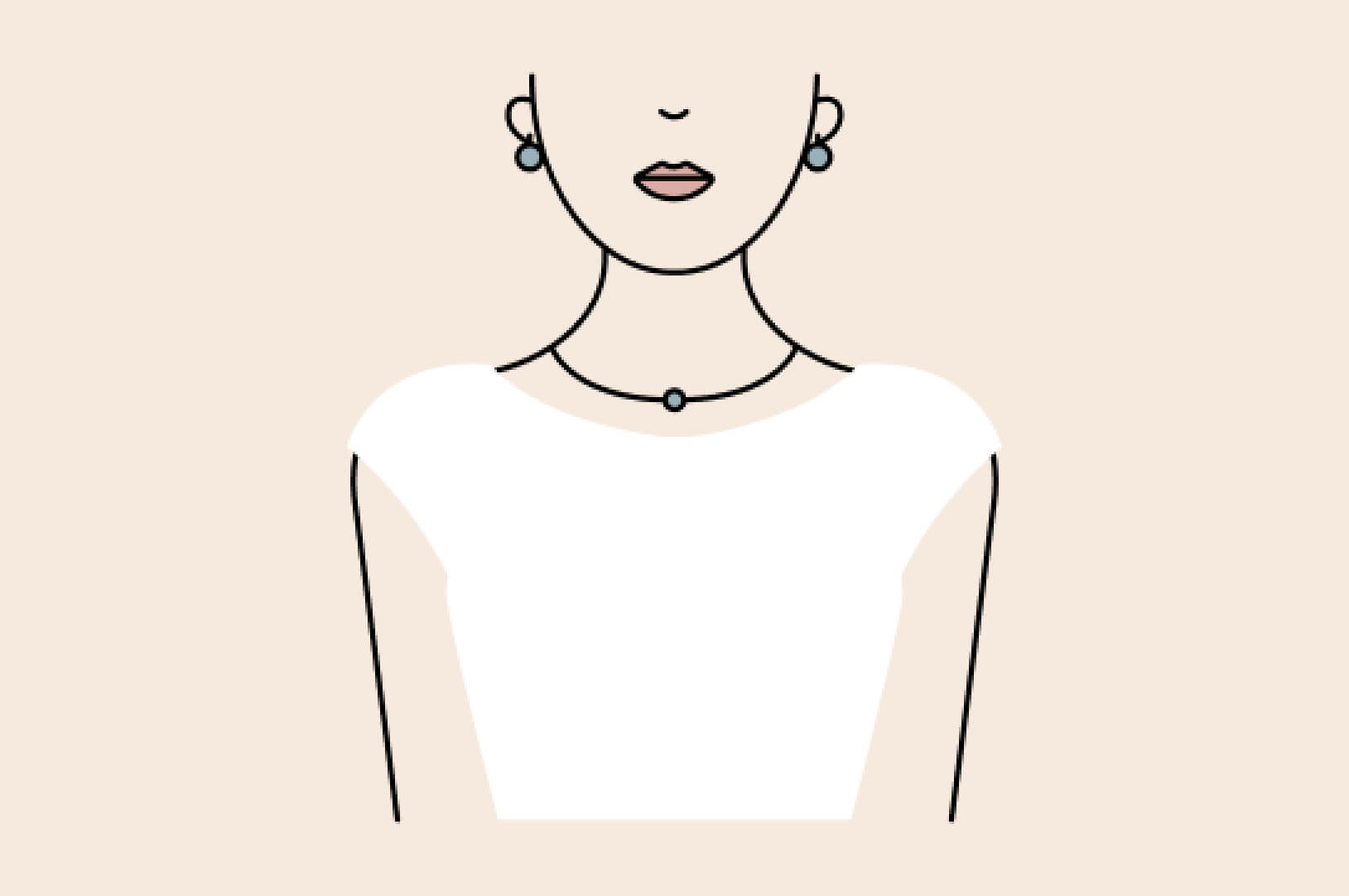 illustration of boatneck neckline
