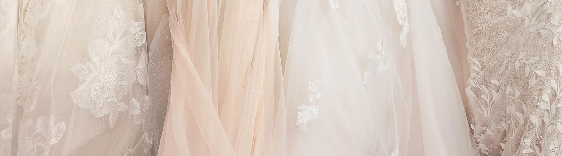 close up of textures on wedding dresses