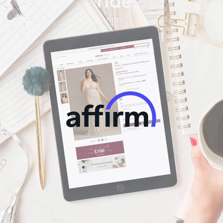 ipad on a table next to a pen and notebook with affirm logo overlay