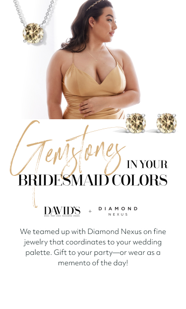 gemstones in your bridesmaid colors