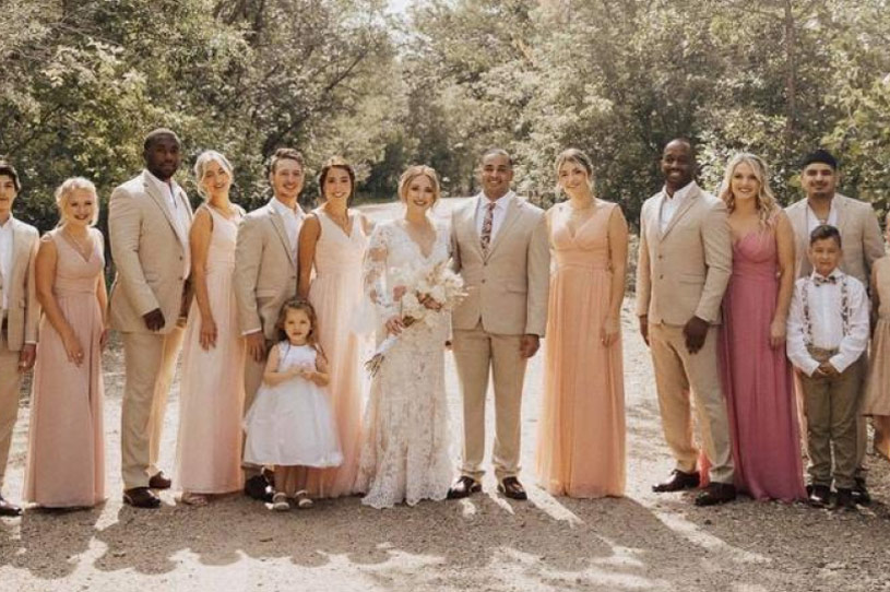 Bridesmaids & Groomsmen: Tuxedos + Wedding Colors