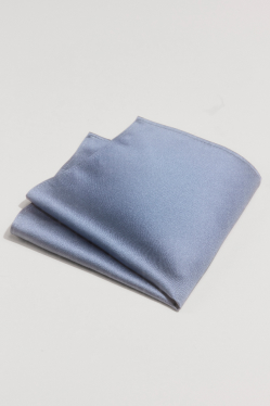 closeup of blue pocket square